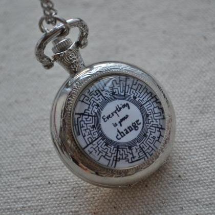 The Maze Runner Watch,quote Necklace,everything Is..