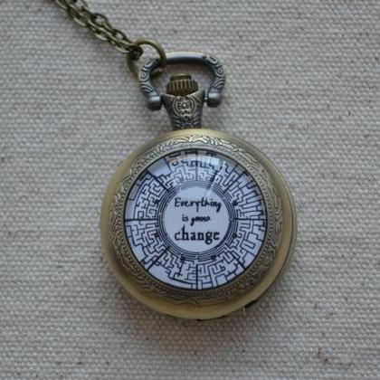 The Maze Runner Watch,quote Necklace,everything Is..