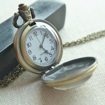 Pocket Watch,watch Necklace,childhood Memory..