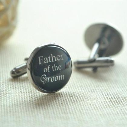 Wedding Cufflinks,father Of The Groom,thank You..