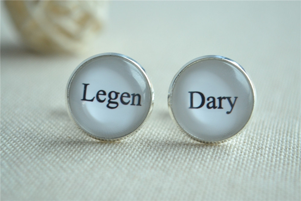 Legen Dary Cuff Links,legendary Cufflinks,personalized Cufflinks, Mens Accessories,bridal Party, Gifts For Him (xk012)